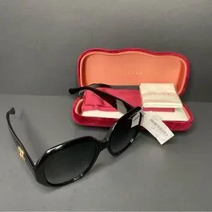 Gucci | Accessories | New Gucci Black Sunglasses With Red  display picture 2